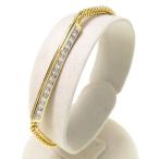 ボールチェーン ダイヤモンド 計0.26ct ブレスレット K18ゴールド 7.4g 16.5cm レディース