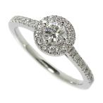 10.5号 【D&amp;D144】 ダイヤモンド(中央：推定F-VSクラス) 0.21ct ダイヤモンド 計0.14ct リング・指輪 Pt900 3.2g レディース