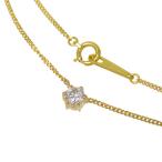 ダイヤモンド(推定H‐SIクラス) 0.23ct ネックレス K18ゴールド 2.0g 41cm レディース