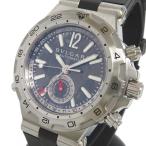 BVLGARI/ブルガリ ディアゴノ プロフェッショナル DP42SGMT  腕時計 ステンレススチール/ラバーベルト 自動巻き/オートマ グレー文字盤 メンズ