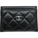 CHANEL/ Chanel matelasse A31510 футляр для визитных карточек футляр для карточек черная икра s gold черный женский 
