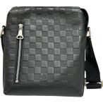 LOUIS VUITTON/ルイ・ヴィトン ディスカバリーメッセンジャー ダミエアンフィニ M42418 ショルダーバッグ レザー ブラック革 レディース