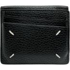 MARTIN MARGIELA/ Martin Margiela S55UI0295 карта держатель * ячейка для монет / кошелек для мелочи . футляр для карточек кожа чёрная кожа женский 