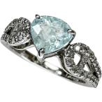 12号 パライバトルマリン 1.094ct ダイヤモンド 計0.38ct リング・指輪 Pt900プラチナ 4.6g レディース