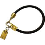 LOUIS VUITTON/ Louis * Vuitton браслет латунь re подставка itoGP/PVC покрытие парусина 14.2g 16cm M6605F Brown / Gold металлические принадлежности женский 