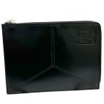 PAUL SMITH COLLECTION/ Paul Smith коллекция BPU011 geo me Trick цвет блок сумка кожа / латунь черный / серебряный металлические принадлежности мужской 