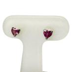  розовый турмалин 0.17×2ct серьги Pt900 платина 0.4g женский 