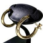  обруч серьги K18 Gold 0.7g женский 