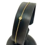 agete/ Agete бриллиант 1P браслет K18 Gold 0.7g 17cm женский 