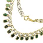 コンビカラー トルマリン 計6.70ct ネックレス K18YGイエローゴールド/K18WGホワイトゴールド 19.2g 42cm レディース