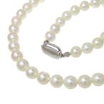 Yahoo! Yahoo!ショッピング(ヤフー ショッピング)一連 アコヤ真珠 約7.9〜8.6mm程度 ネックレス シルバー 43.5g 45cm レディース