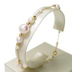 Yahoo! Yahoo!ショッピング(ヤフー ショッピング)アコヤ真珠 約2.9〜8.5mm ブレスレット K18ゴールド 2.6g 17.5cm レディース