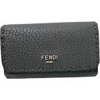 FENDI/フェンディ セレリア 6連 キーケース レザー グレー ユニセックス