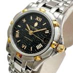 Concord/コンコルド 15-36-275 サラトガ 腕時計 ステンレススチール/GP クオーツ ブラック文字盤/シルバーベルト レディース