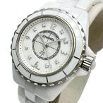CHANEL/シャネル J12 ダイヤ8P H2570 腕時計 セラミック クオーツ ホワイト文字盤 レディース