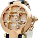 CARTIER/カルティエ パシャ グリッド ダイヤモンド WJ116836 腕時計 K18PGピンクゴールド/レザー 自動巻き/オートマ レディース
