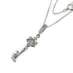 Yahoo! Yahoo!ショッピング(ヤフー ショッピング)鍵/キーモチーフ ダイヤモンド 計0.06ct ネックレス K18WGホワイトゴールド 2.2g 40cm レディース