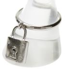 10号 パドロック/鍵 ダイヤモンド 計0.04ct リング・指輪 Pt900プラチナ 5.5g レディース