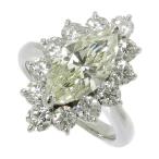 9号 中央ダイヤモンド 2.033ct 脇石ダイヤモンド 1.26 ct リング・指輪 Pt900プラチナ 8.7g レディース