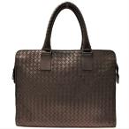 BOTTEGAVENETA/ボッテガヴェネタ イントレチャート 194669 ブリーフケース ビジネスバッグ レザー ダークブラウン メンズ