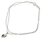 Yahoo! Yahoo!ショッピング(ヤフー ショッピング)リーフ/葉 ブルートリートメントダイヤモンド 0.01ct ブレスレット K18WGホワイトゴールド 1.6g 17cm レディース