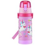スケーター(Skater) 子供用 ステンレス 直飲み 3D 水筒 キッズ 480ml ユニコーン 女の子 SDPV5-A