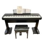 #*YAMAHA P-140 электронное пианино 88 ключ черный оригинальный педаль стул AC адаптор есть руководство пользователя 