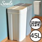 ゴミ箱 45リットル おしゃれ 分別 スリム キッチン 蓋付き キッチン 蓋付き 生ゴミ リビング 臭わない オムツ Seals シールズ 密閉ダストボックス 45L LBD-03