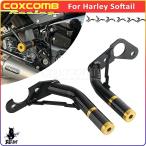 ハーレーダビッドソン ソフテイルローライダー FXLR FXLRS FXLRST 114 117 Fat Bob FXFBS 2018-2024 バイクエンジンガードクラッシュバーフレームスライダー