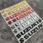 スズキステッカー 3D タンクデカールロゴゴールドエンブレム