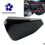 左バッテリーサイドカバーバイクグロスブラックハーレーダビッドソンスポーツスターカスタムアイアン XL1200 XL883 2014-2022