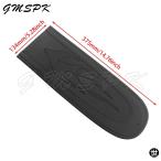 バイク用フレイムステッチレザーブラックリアシートフェンダービブカバーパッド ハーレーダイナワイドグライドカスタムファットボブCVO 2006-2017適合