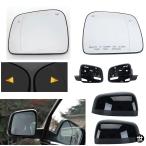 ショッピング2011 ジープ グランドチェロキー 2011-2021年式用 サイドミラー バックミラー ドアレンズ ガラス ブラインドスポット対応 ヒーター付きミラーカバ