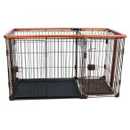 N&S 犬 ゲージ ペットサークル ケージ サークル 屋根面付き 犬トイレ付き しつけできる ツードア ツールーム 犬