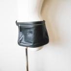 Yahoo! Yahoo!ショッピング(ヤフー ショッピング)未使用 インゲボルグ INGEBORG ロゴ 入り レザー ウエスト バッグ 黒