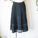 クース KOOS 吉忠アパレル レース & カットワーク 刺繍 切替 スカート 34