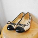  не использовался rusomare-naLUSSO MALENA лента. симпатичный балетки туфли-лодочки сделано в Японии 35