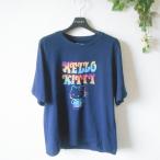 ユニクロ ハローキティ UNIQLO HELLO KITTY コラボ Tシャツ レディース M 紺