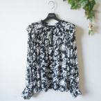 ザラ ZARA ブラウス L レディース 長袖 花柄プリント プルオーバー