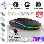 LED�_10�F����I���\�^���C�����X�}�E�X Wireless mouse �ɔ��^ Bluetooth5.2 ���� 2.4GHz Type-C�[�d�� �É� ���^ �����x 3�i�KDPI�ؑ� �I�V�������^�}�E�X