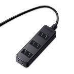  Elecom разветвитель пыль shutter есть swing штекер 4 выход 2.5m черный AVT-ST02-2425BK