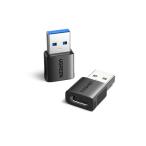 UGREEN USB Type-C 変換アダプタ USB 3.1 10Gbps Type C メス to USB 3.0 オス 変換 QC3.0