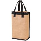 ワインギフトバッグ 保冷麻ワインバッグ ２本用 07137