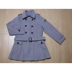 ユーズド シスタージェニィ シスタージェニー sister jenni 130cm コート アウター グレー 無地 秋 冬 ★4 キッズ 子供服 女の子 ガールズ 女児 アウトレット