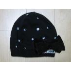  б/у si Star Jenni si Star Jenny sister jenni M примерно 54cm примерно 55cm примерно 56cm шляпа вязаная шапка чёрный biju- лента осень-зима *4 Kids ребенок одежда девочка ga