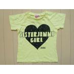 シスタージェニィ シスタージェニー sister jenni アウトレット 子供服 女の子 120cm 半袖 Tシャツ プルオーバー カットソー 黄 ハート 春 夏 ★3 ガールズ