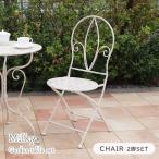 ショッピングガーデン ガーデン 庭 家具 アウトドアガーデンチェア ミルキー2点セット
