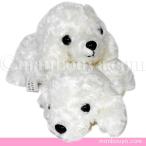 Yahoo! Yahoo!ショッピング(ヤフー ショッピング)犬のぬいぐるみ プードル グッズ 雑貨 A-SHOW 栄商 Little Beans リトルビーンズ プードルホワイト 10cm メール便発送可