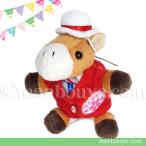 Yahoo! Yahoo!ショッピング(ヤフー ショッピング)馬 ぬいぐるみ 服 セット みんなでスポーツ A-SHOW リトルビーンズ ウマ チームユニフォーム 11cm