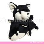 柴犬のぬいぐるみ グッズ 雑貨 A-SHOW 栄商 Little Beans リトルビーンズ  柴犬 ブラック 12cm　メール便発送可